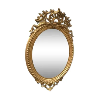 miroir ovale a fronton - 80x120cm