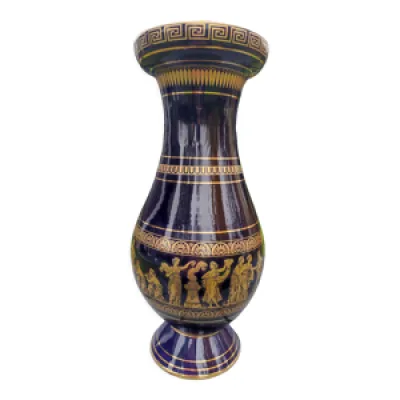 Vase Grec en céramique - incrustations