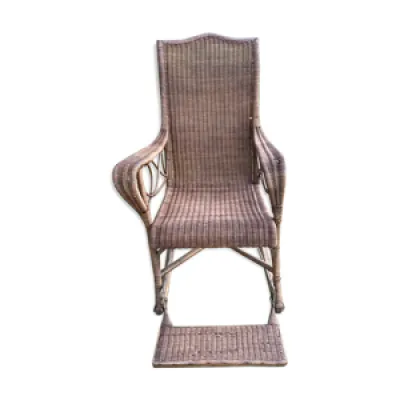Ancien rocking-chair - chair rotin
