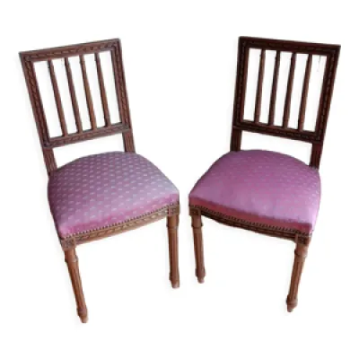 Paire chaises chambre - napoleon lll