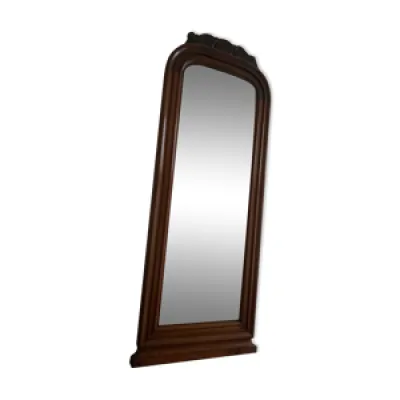 Miroir ancien avec cadre - acajou