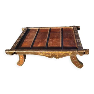 Table basse en bois métal
