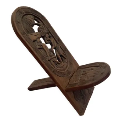 Chaise africaine en bois