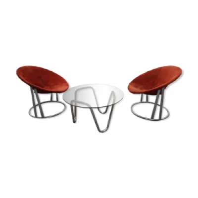 Table basse et chaises - 1960 set