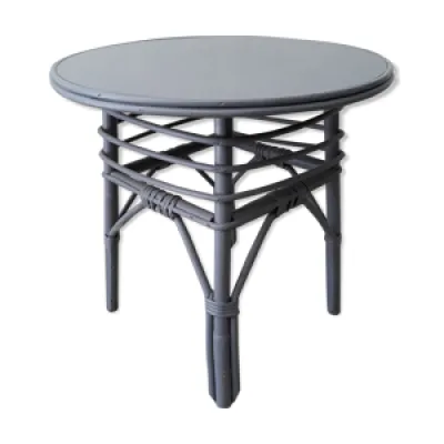 Table d'appoint rotin