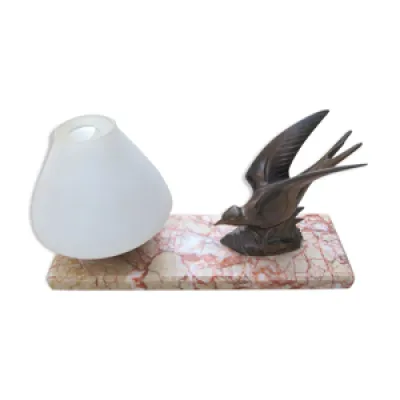 lampe de chevet oiseau - marbre
