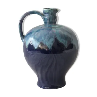 Pichet bleu vase en céramique - bordeaux