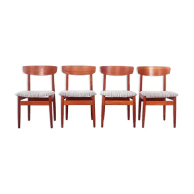 4 chaises de salle à - 1960 teck