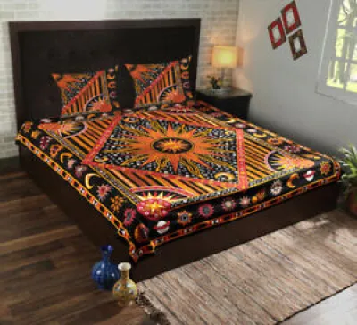 Orange & Multi Indien - hippie bedding