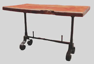 Table basse dessus bois - entretoise