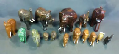 Lot de statuettes d'éléphants