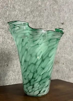 Joli vase Mouchoir vintage - vertes