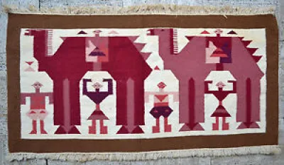 Tapisserie ancienne tapis - tunisien