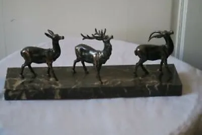Sculpture régule biche, - antilope