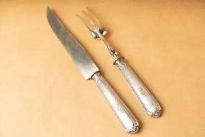Paire couverts à viande - couteau fourchette
