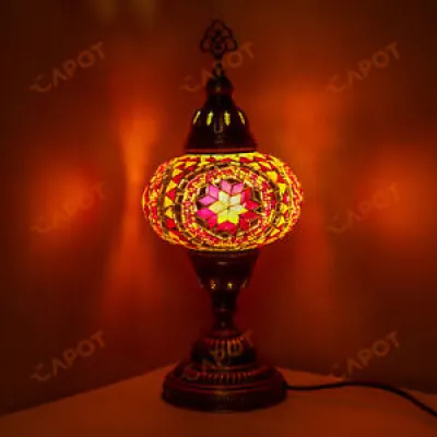 Lampe de bureau en mosaïque - turque