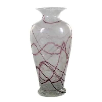 Grand vase verre mousse - loetz