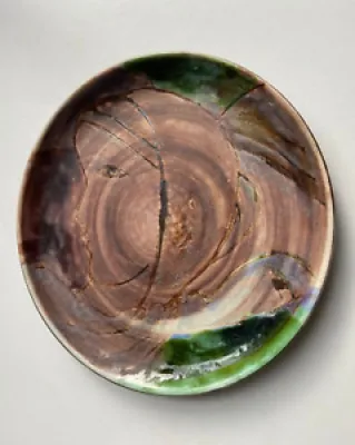 Assiette Céramique signée - ceramic