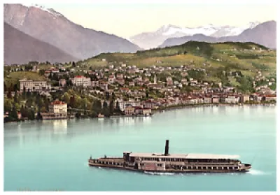 Italie, Lugano, dal lago Vintage