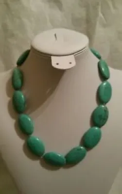 Turquoise Necklace Oval - semi