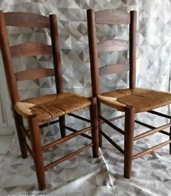 Ancienne Paire de chaises - charlotte perriand