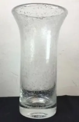 Grand vase cristal bullé - cristallin