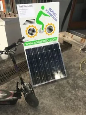Borne solaire transportable