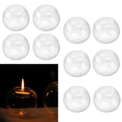 10pcs Glass Bauble candle - holder
