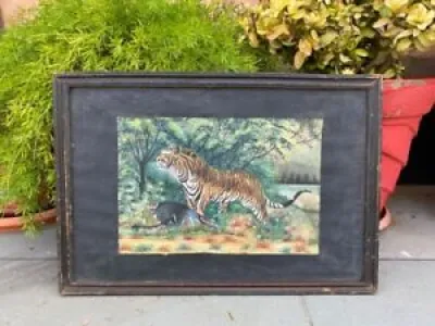 Vintage Tigre En The - jungle