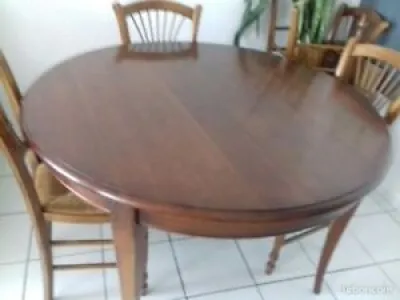 Table ronde merisier - 120cm