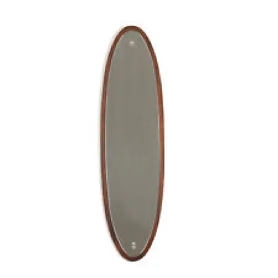 Miroir Ovale Vintage - teak
