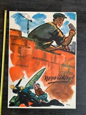 Vintage czech Propaganda