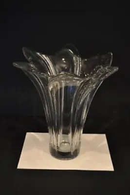 Grand vase en cristal - vannes