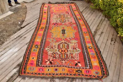 turkish Kilim 58''x137 - kars rug