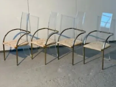 Ensemble de 4 chaises - belgo chrom