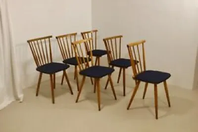 Lot de 6 chaises vintage - barreaux