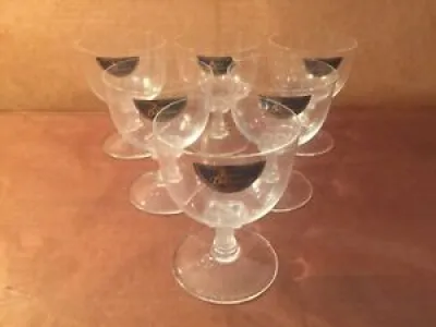 Coffret de 6 verres à - cristalleries royales