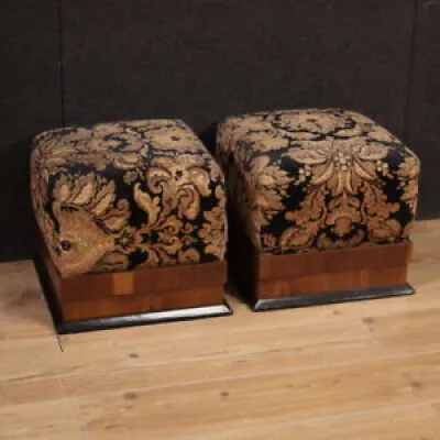 Paire De Pouf Art Déco - meubles