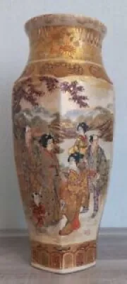 Vase Japonnais hexagonal