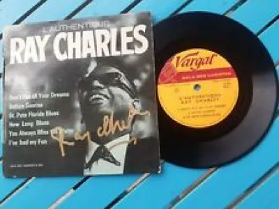 RAY CHARLES autograph - vinyle