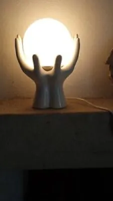 Lampe mains en céramique