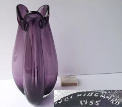 Vase en verre violet - holmegaard