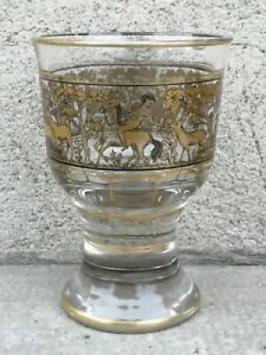 Ancien verre coupe cristal - bohemian