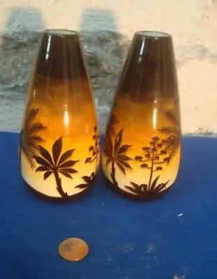 V63 Paire Vase Céramique - mont