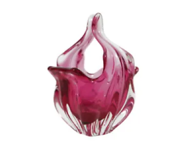 Vase en verre art bohème - jozef hospodka
