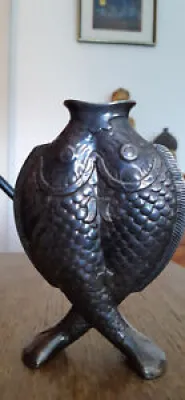 Christofle Vase en Métal Argenté - Modèle dit Vase Deux Poissons N° 1