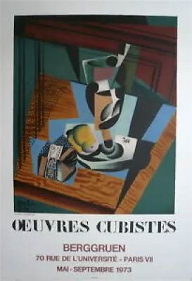 Joan Gris affiche Lithographie - abstract