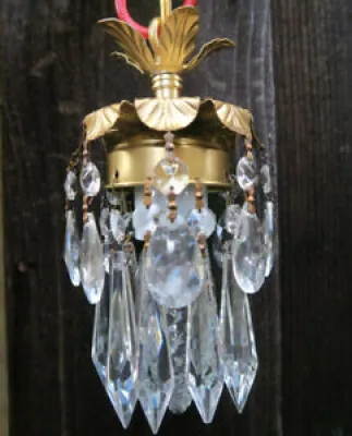 6 tall hanging pendant - crystal
