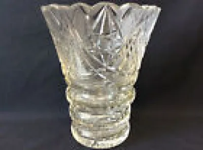 Vase cristal de bohème - conique