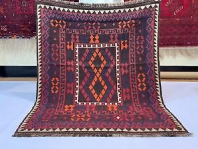 3.3x3.10 Handmade Afghan - geometric